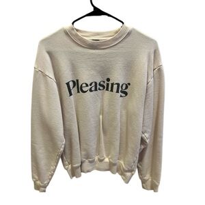 Harry ‘s Style Pleasing Cream  Women's Crewneck